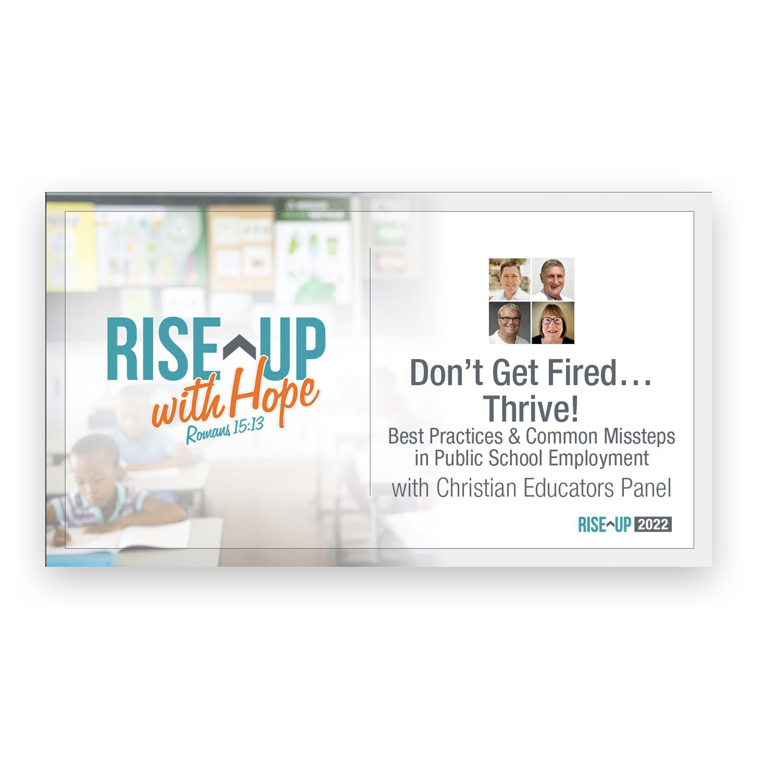 Don’t Get Fired… Thrive